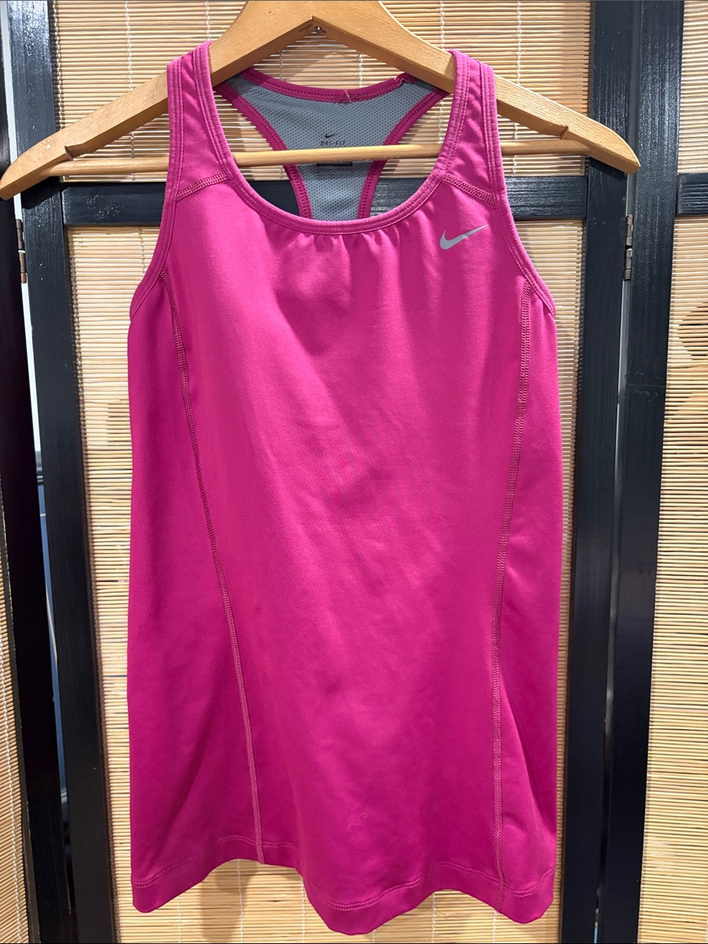 Nike Hot Pink Racerback Athletic Tank Dress